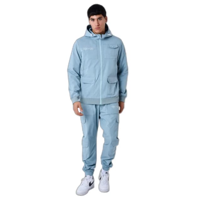 Project X Paris Hooded jacket with yoke Project X Paris Bleu Male M