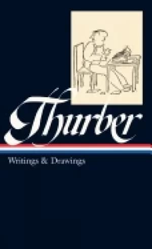 james thurber writings and drawings loa 90 dust jacket edition illustrated