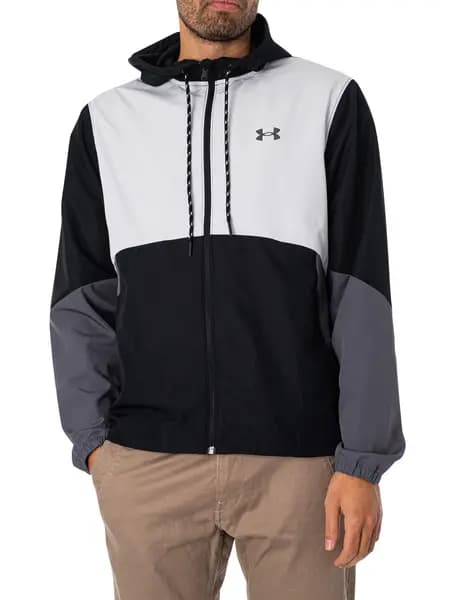 Under Armour Legacy Windbreaker Jacket Grey/Black M