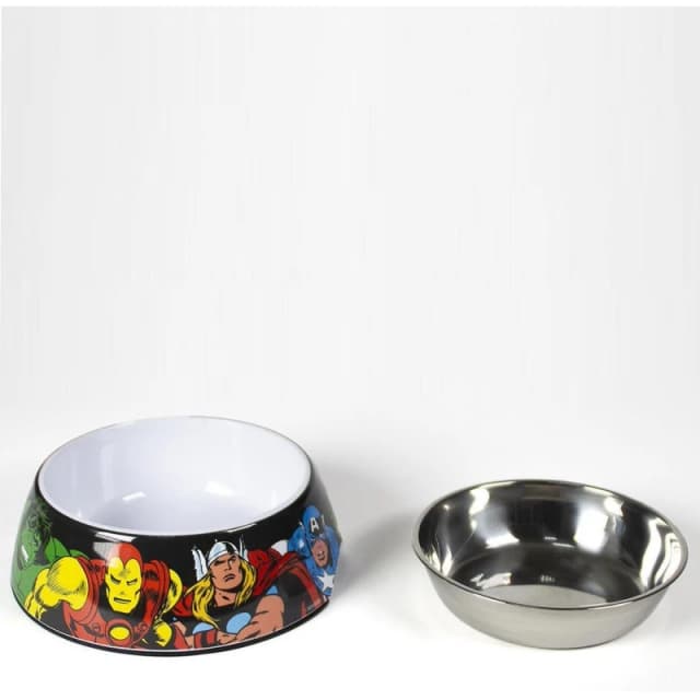 Marvel Comics Disney Marvel Large Dog Bowl - Black One Size