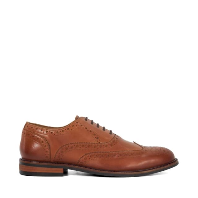 Dune London Dune London Men 'Baltics' Leather Brogues in Tan Size: 7 Tan 7 Male 5050808559533