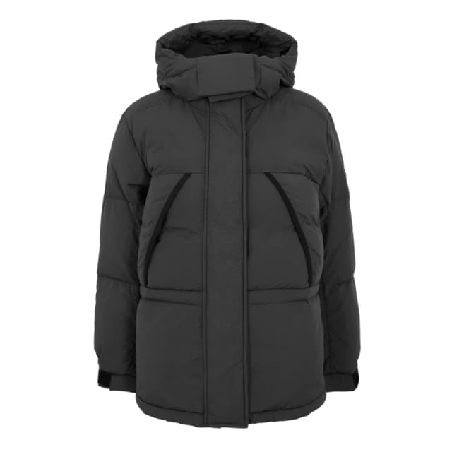 Timberland Womens Down Puffer Long Puffer Jacket Black female 8 (XS)