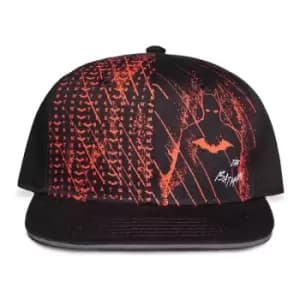 DC COMICS The Batman Silhouette Graphic Print Snapback Baseball Cap, Black (SB768151BAT)