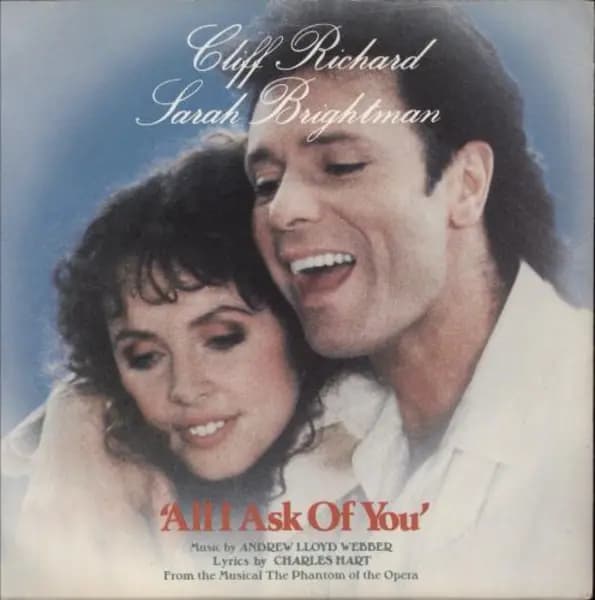 Cliff Richard All I Ask Of You 1986 UK 7" vinyl POSP802
