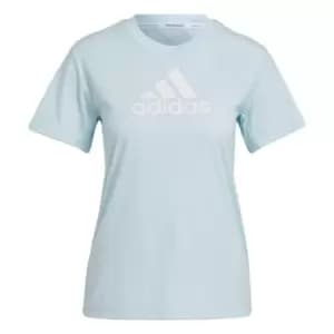 adidas Primeblue Designed 2 Move Logo Sport T-Shirt Women - Almost Blue / White