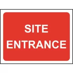 Zintec 1050 x 750mm Site Entrance Road Sign (no frame)
