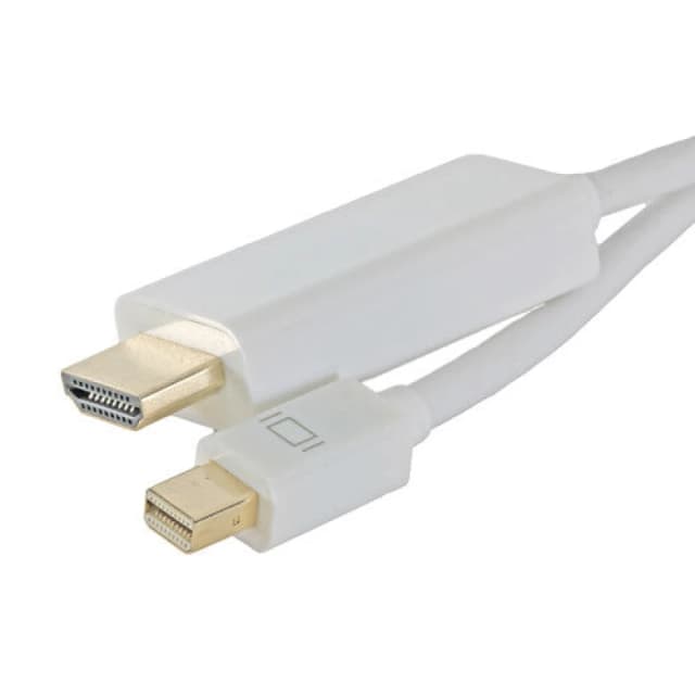 Cablenet Cablenet 1m Mini DisplayPort Male - HDMI 1.4b Male 1080p White PVC Cable 32-2401