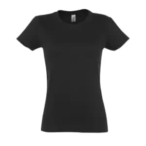 SOLS Womens/Ladies Imperial Heavy Short Sleeve T-Shirt (M) (Dark Grey)