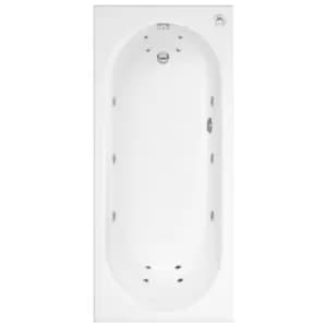 Alton Single Ended Bath with 14 Jet Whirlpool System - 1700 x 750mm