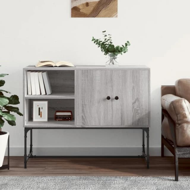VIDAXL Sideboard Grey Sonoma 100x40x79.5cm Engineered Wood Vidaxl 8720845774387