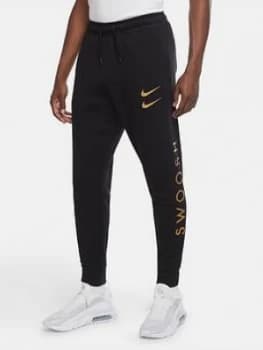 Nike Swoosh Reflective Joggers - Black