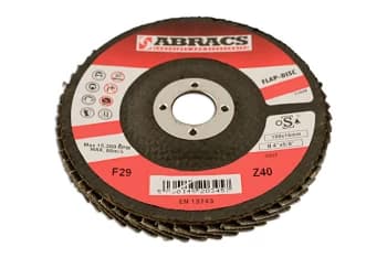 Abracs Zirconium Flap Discs 100mm x P40 Pack 5 Connect 32079