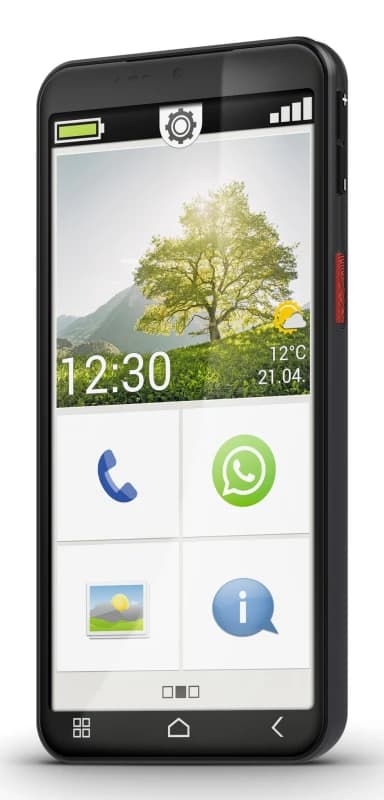 Emporia Emporia emporiaSMART.7mini 13.8cm (5.45") Single SIM Android 15 4G USB Type-C 6GB 128GB 3500 mAh Black E7M.V1.BK.01