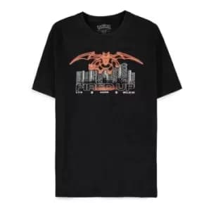 Pokemon Charizard Fired Up Mens Large T-Shirt - Black