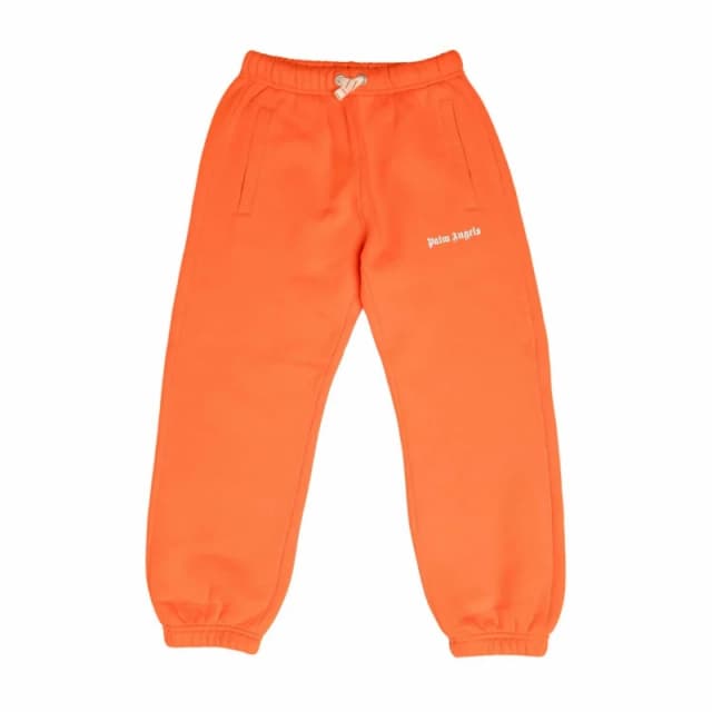 Palm Angels Logo Sweatpants - Orange white Orange white 8