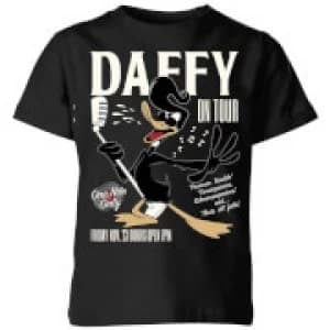 Looney Tunes Daffy Concert Kids T-Shirt - Black - 11-12 Years