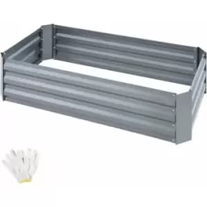 Tectake - Pimpinella Zinc-Plated Raised Bed - grey