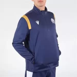 Macron Scotland Quarter Zip Jacket 2020 2021 Mens - Blue