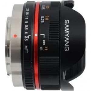 Samyang 7.5mm Fisheye F3.5 Black- M4/3