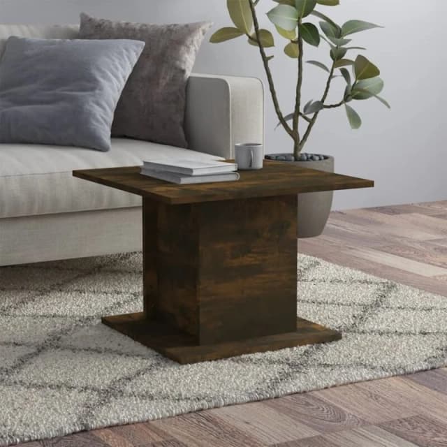 VIDAXL Coffee Table Smoked Oak 55.5x55.5x40cm Engineered Wood Vidaxl 8720286837795
