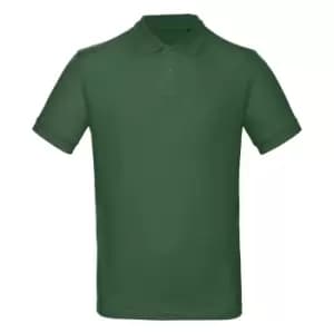 B&C Mens Inspire Polo (Pack of 2) (S) (Bottle Green)