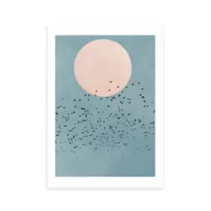 East End Prints Fly Away Print Blue/Pink
