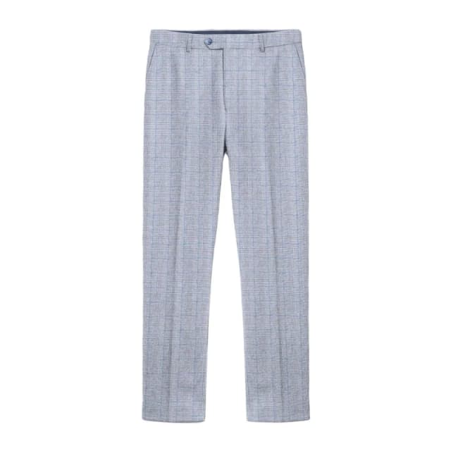 Lambretta Lambretta Men George Pow Check Suit Trousers in Grey Size: 34R Grey 34R Male 5063703660693