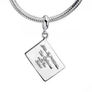Sterling Silver Acceptance Letter Slider Charm