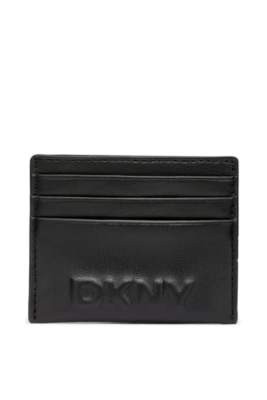 DKNY Womens Tinsley Cardholder Black Female One Size