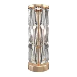 Puntes Modern Glass Table Lamp Gold