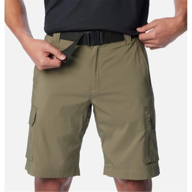 Columbia Silver Ridge Utility Walking Shorts Mens Stone Green male Small