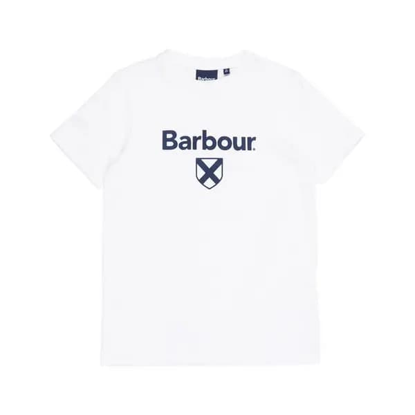 Barbour Boys Essential Shield T-Shirt - White 14-16Y/XXL