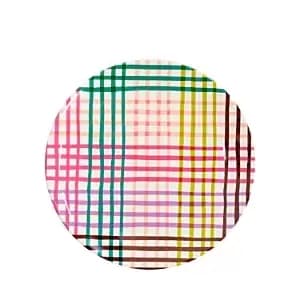 kate spade new york Rainbow Gingham Melamine Accent Plate