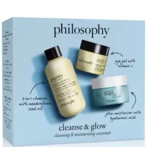 philosophy LOOKFANTASTIC Exclusive Cleanse and Glow Skincare Trial Set