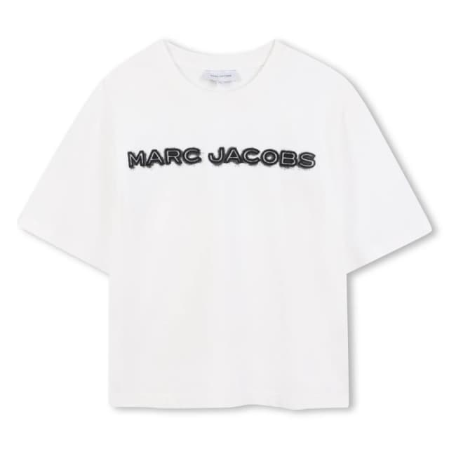 Marc Jacobs Kids Embroidery T-Shirt Cream male 8Y