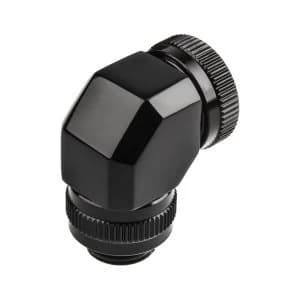 Phanteks 16mm Hard Tube Rotary Fitting 90 G1/4 - Black
