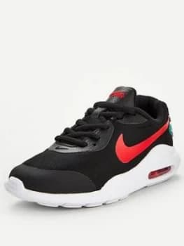 Nike Air Max Oketo Melted Crayon Junior Trainer - Black Red