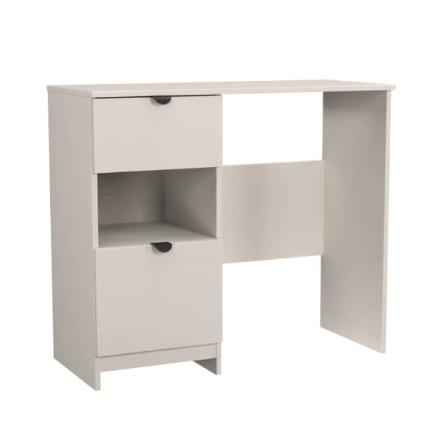 Welcome Furniture Ready Assembled Bora 2 Drawer Open Shelf Vanity, Cream BOP631KMKM