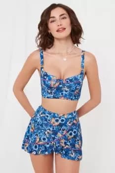 Twilight Garden Swim Skirt / Brief