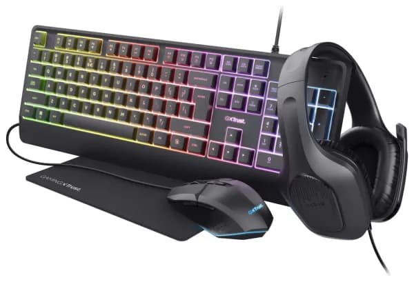 Trust GXT 792 Quadrox 4-in-1 Gaming Bundle - Black