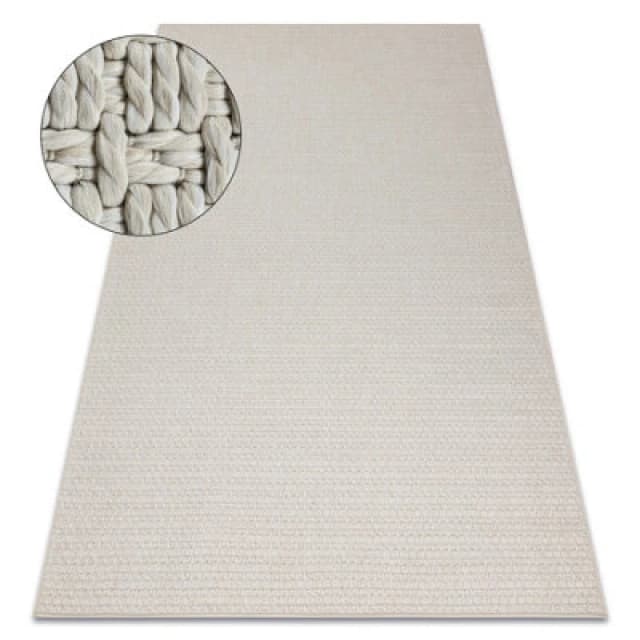 RugsX Carpet Origi 3561 Cream - Flat-Woven Sisal String 58X100 Cm