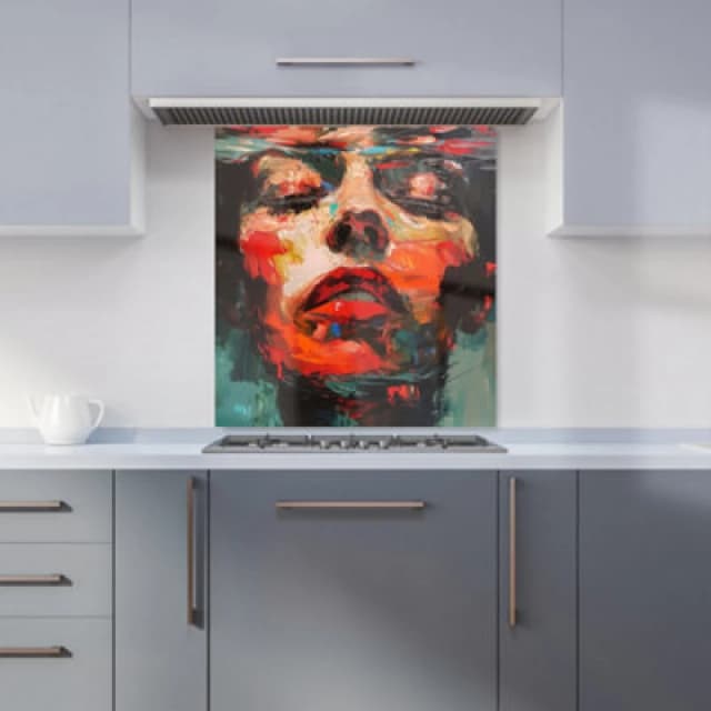 Warren Reed - Designer Autumn Tropical Leaves Tea Towel in Green Green Unisex