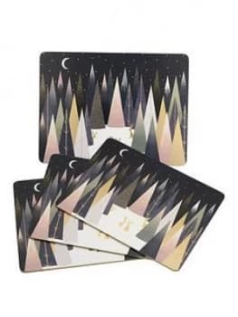 Sara Miller Frosted Pines Set Of 4 Placemats