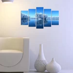 5PMX-074 Multicolor Decorative MDF Painting (5 Pieces)