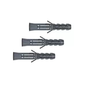 Moderix Universal Wall Plug 3-Way Expansion Concrete Brick - Size 12 x 60mm, Pac