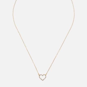 Ted Baker Womens Lendra: Crystal Heart Pendant - Gold Tone/Pastel Multi