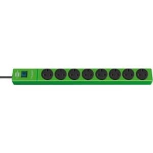 Brennenstuhl Multi Socket Hugo 8 Socket, 3m, Green