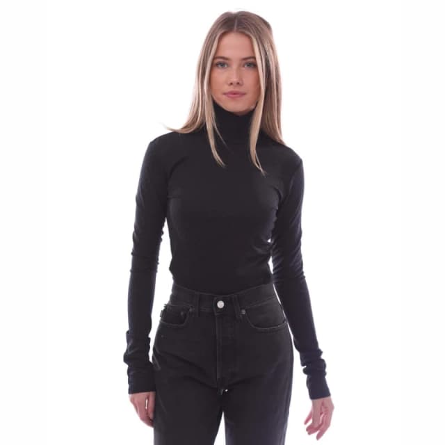 Ambush Mini Monogram Turtleneck Bodysuit - Black 10
