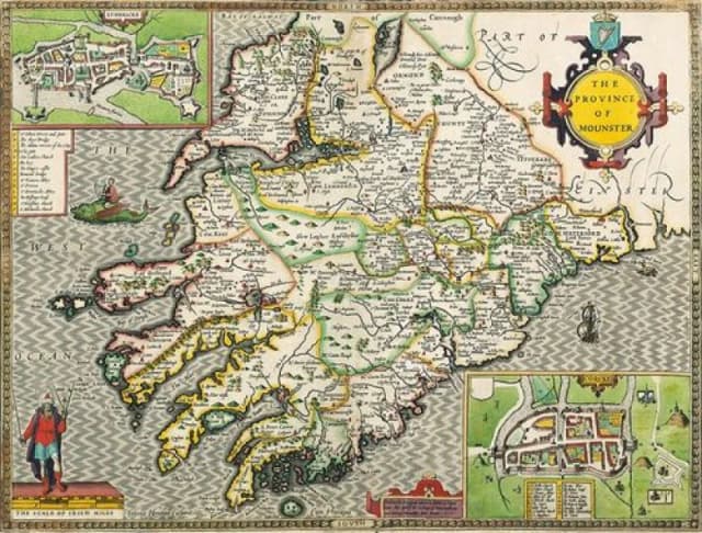 John Speed Historial Map Radnorshire Historical Map 1000 Piece Jigsaw Puzzle (1610)