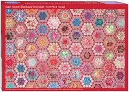 kaffe fassetts fabulous florals quilt jigsaw puzzle for adults 1000 pieces